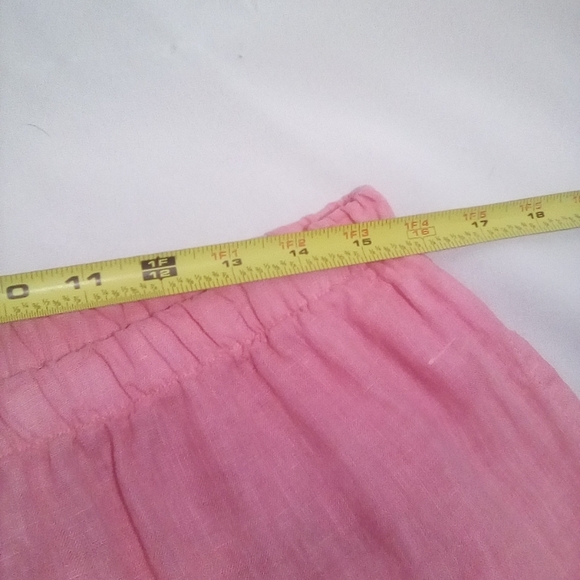 Bryn Walker Women's Soft Pink High Waist Pullon Linen Trousers Size Large - Picture 5 of 8